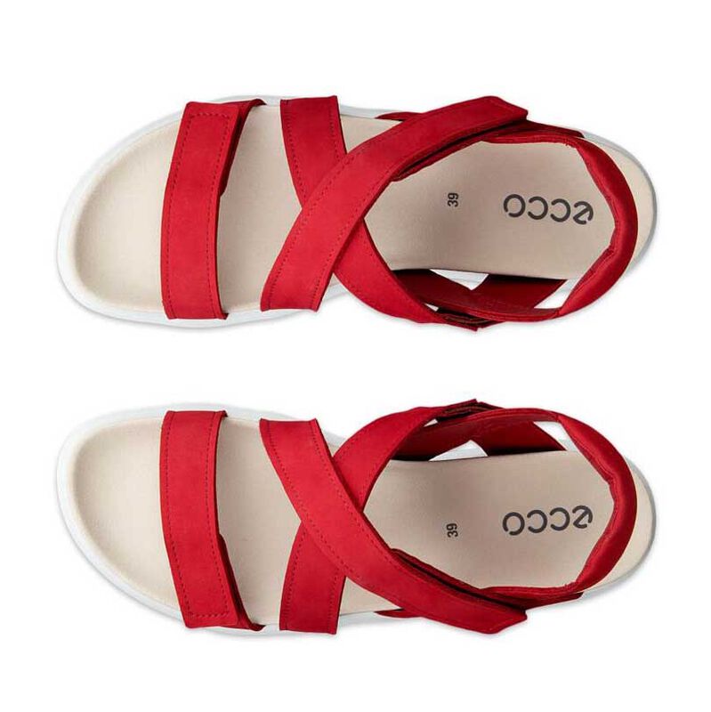 ECCO Soft Sandal W Chili Red image number 1